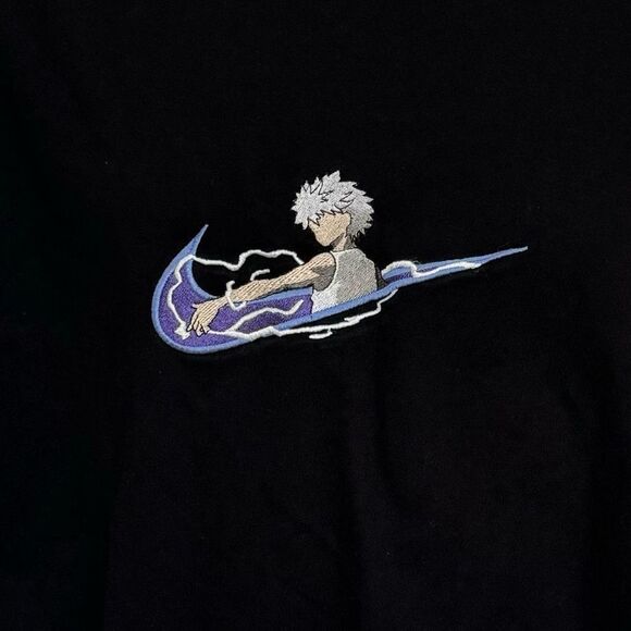 Nike Killua Hunter x Hunter Nike Embroidered Sweatshirt Kids XL - Picture 4 of 5
